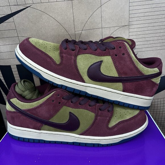 NBY Nike Dunk SB Low Dark Team Red Olive Flak HQ1625-600 Men Size 10.5